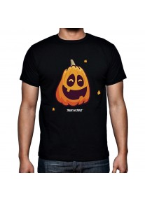 Мъжка тениска HALLOWEEN -  Smile Pumpkin trick or Treat